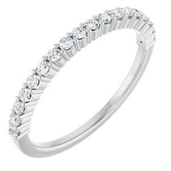14K White Gold 0.25 CTW Lab-Grown Diamond Anniversary Band